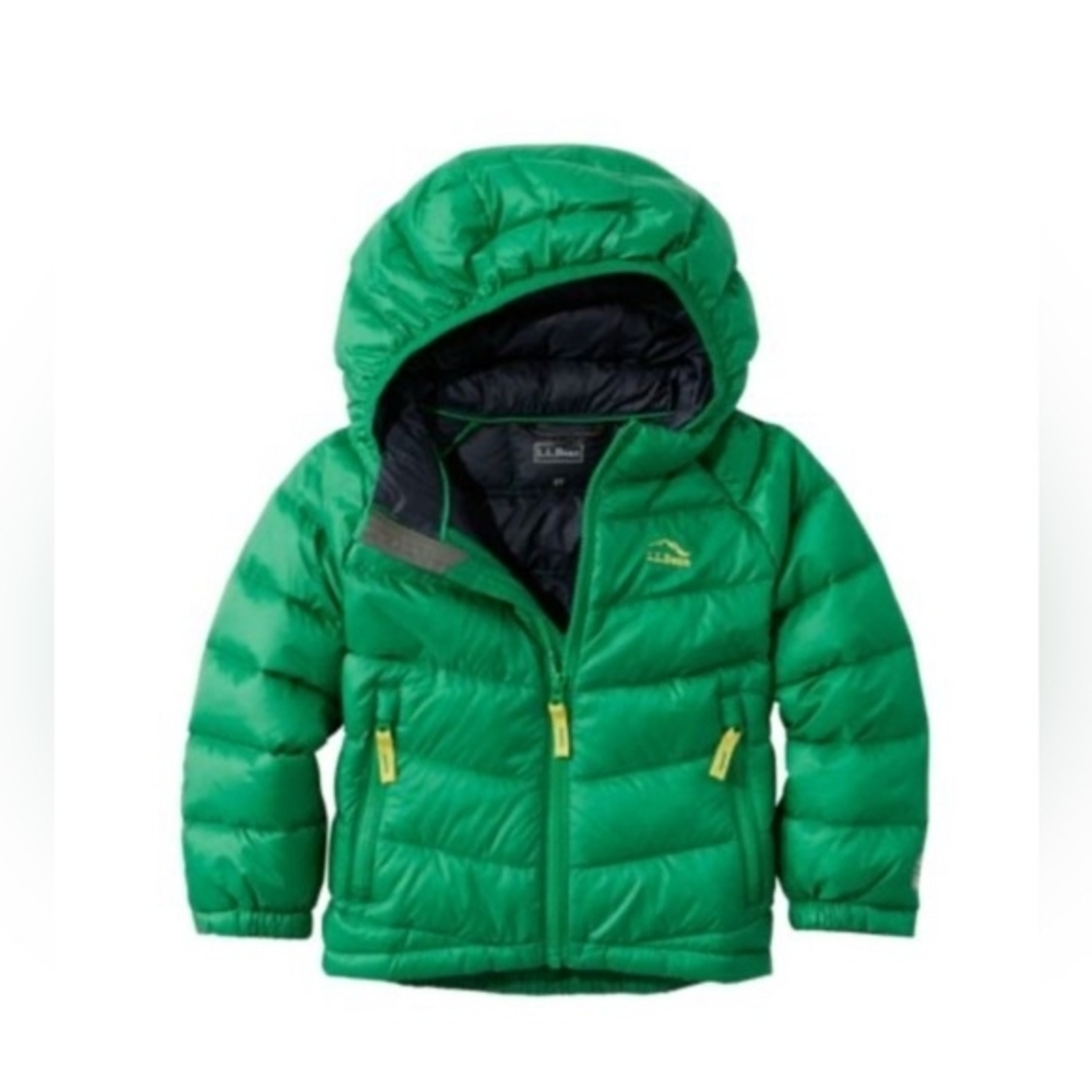 L.L Bean Green Hooded Puffer Jacket